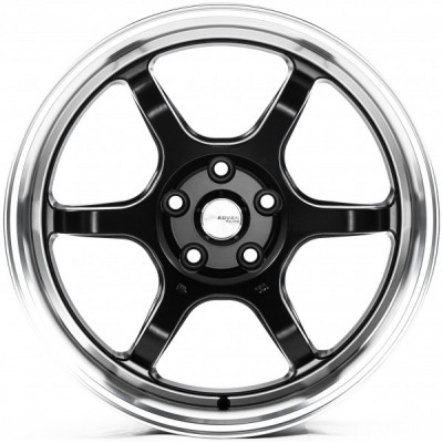 Диск Flow Forming FF0061 7.5x17 5x112 ET38 66.56 Matte_Black_Machined_Lip