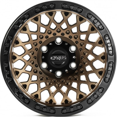 Диск Off Road Wheels OW1701 8.5x17 6x139.7 ET0 110 Matt_Bronze_Matt_Black_Ring