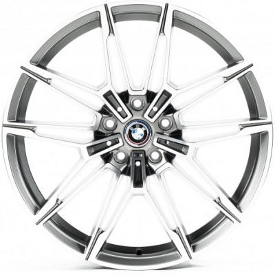 Диск Replica B2085 9.5x20 5x112 ET40 66.5 Matte_GunMetall_Machined_Face
