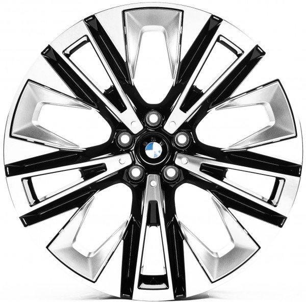 Диск Replica B3521 10x20 5x112 ET46 66.5 Black_Machined_Face