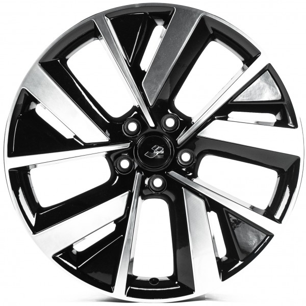 Диск Replica LI3114 8.5x20 5x120 ET45.5 62.5 Black_Machined_Face