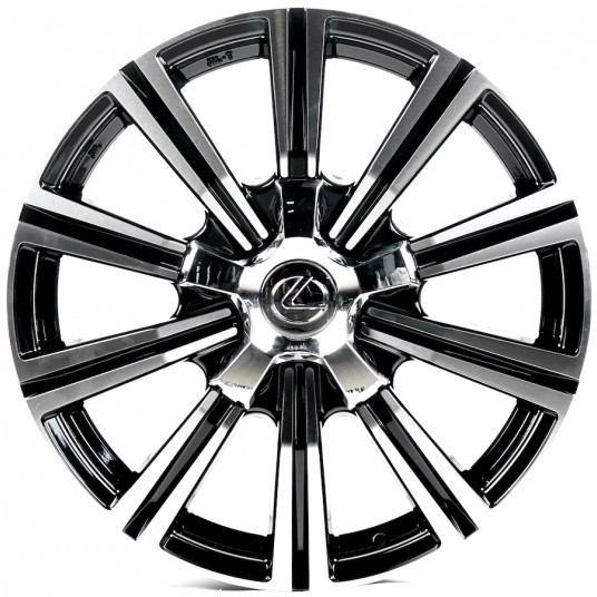 Диск Replica LX742 8x18 5x150 ET60 110.1 Black_Machined_Face
