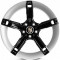 Диски Replica PR350 цвет Black_Silver_Flange