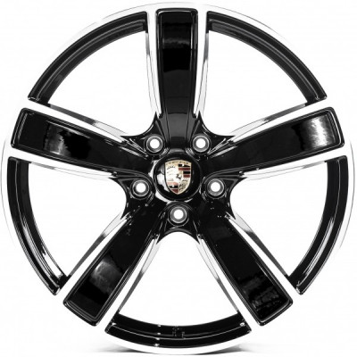 Диск Replica PR5584 9.5x21 5x130 ET46 71.6 Black_Machined_Face