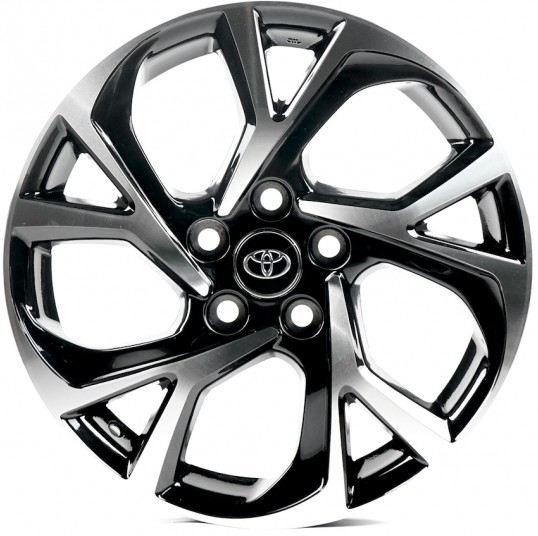Диск Replica TY690 6.5x17 5x114.3 ET45 60.1 Black_Machined_Face