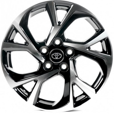 Диск Replica TY690 6.5x17 5x114.3 ET45 60.1 Black_Machined_Face