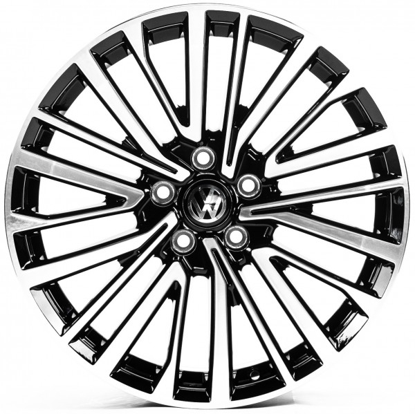 Диск Replica VV18703 8x18 5x112 ET44 57.1 GLOSS_BLACK_MACHINED_FACE