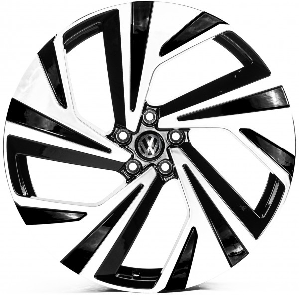 Диск Replica VV21846 8.5x21 5x112 ET40 57.1 GLOSS_BLACK_MACHINED_FACE